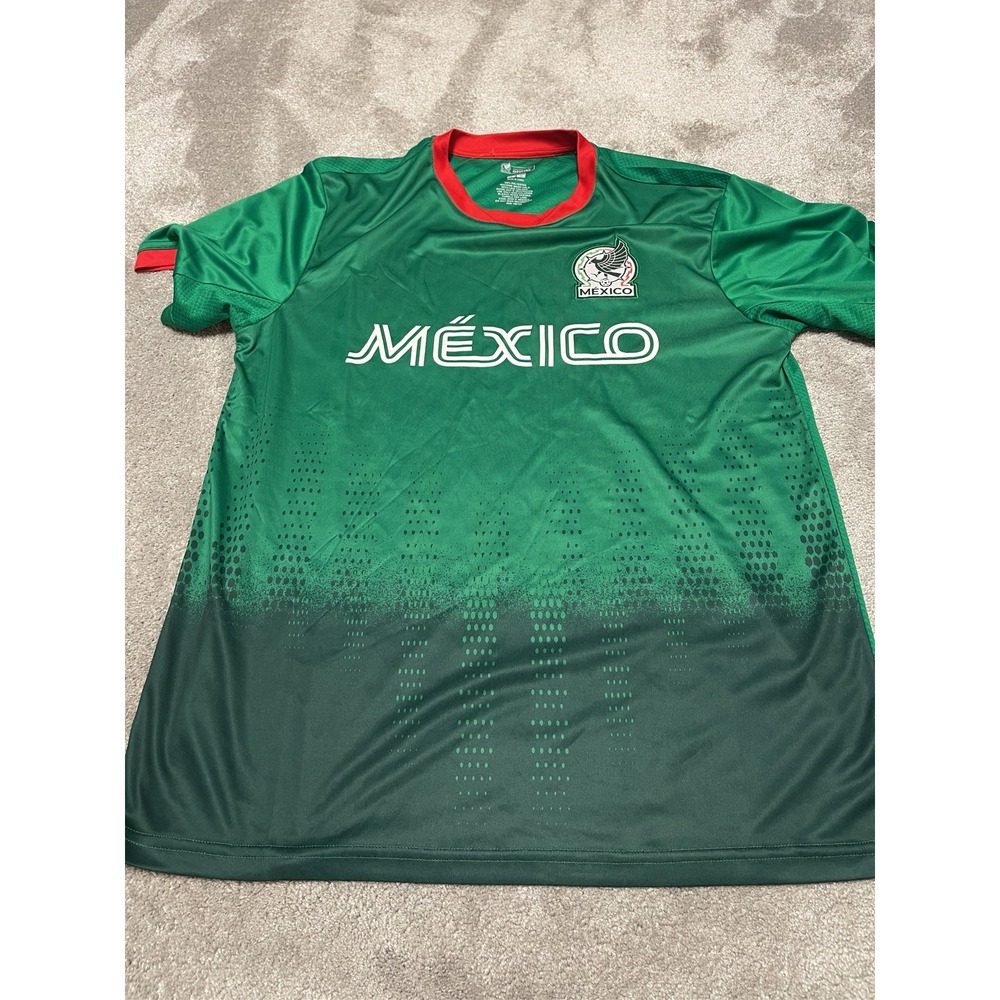 Mexico National Team Soccer Jersey Men's Size Green El Tri Futbol Shirt